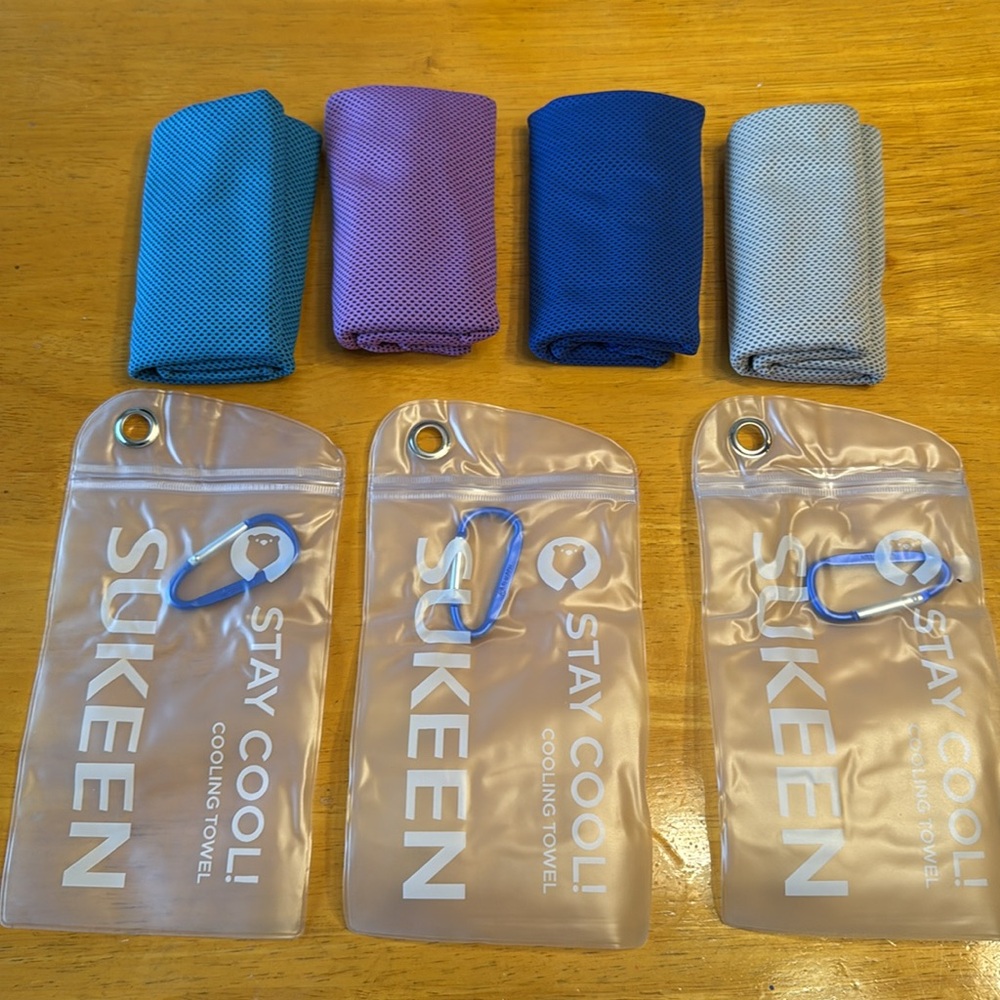 Sukeen Cooling Towel. 4 pack, new in package